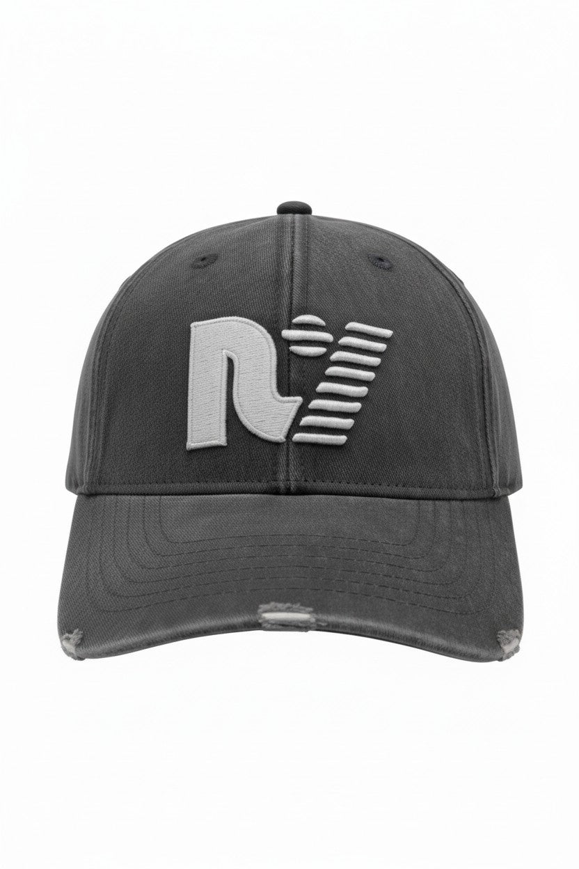 Rebel Yell Embroidered Cap  Vintage Black