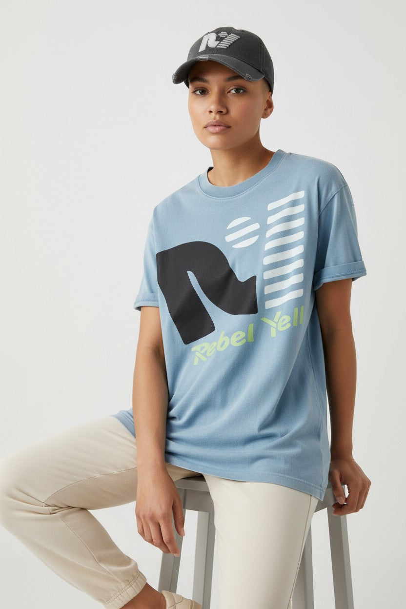 Rebel Yell Embroidered Cap  Vintage Black