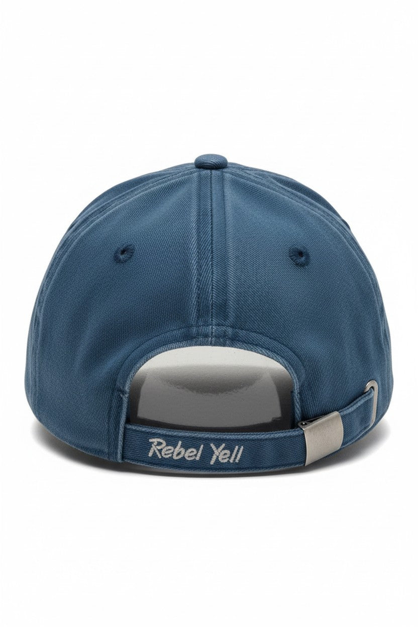 Rebel Yell Embroidered Cap – Marine Blue