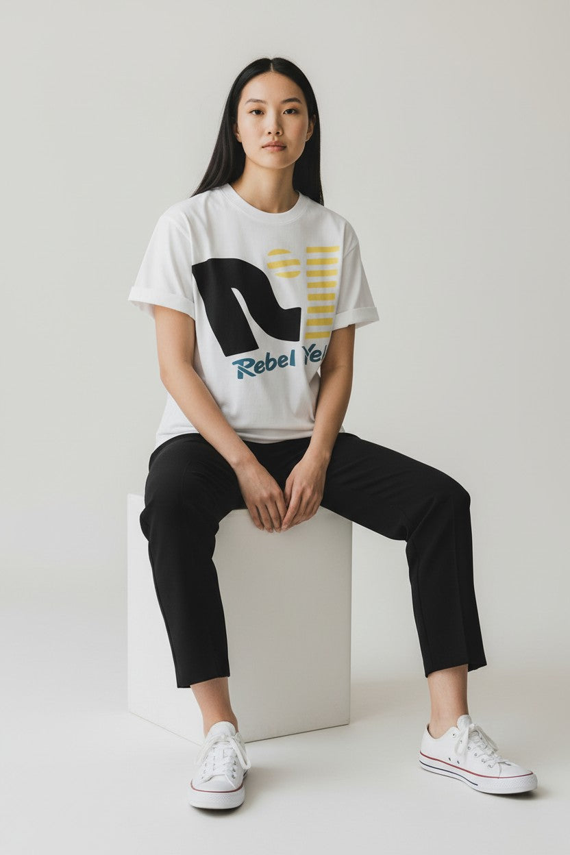 Rebel Yell Graphic Tee – White
