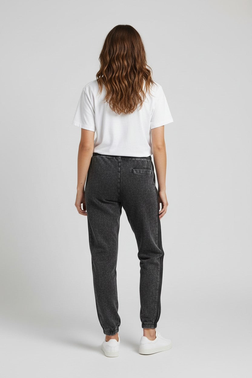 Rebel Yell Washed Joggers  Vintage Black