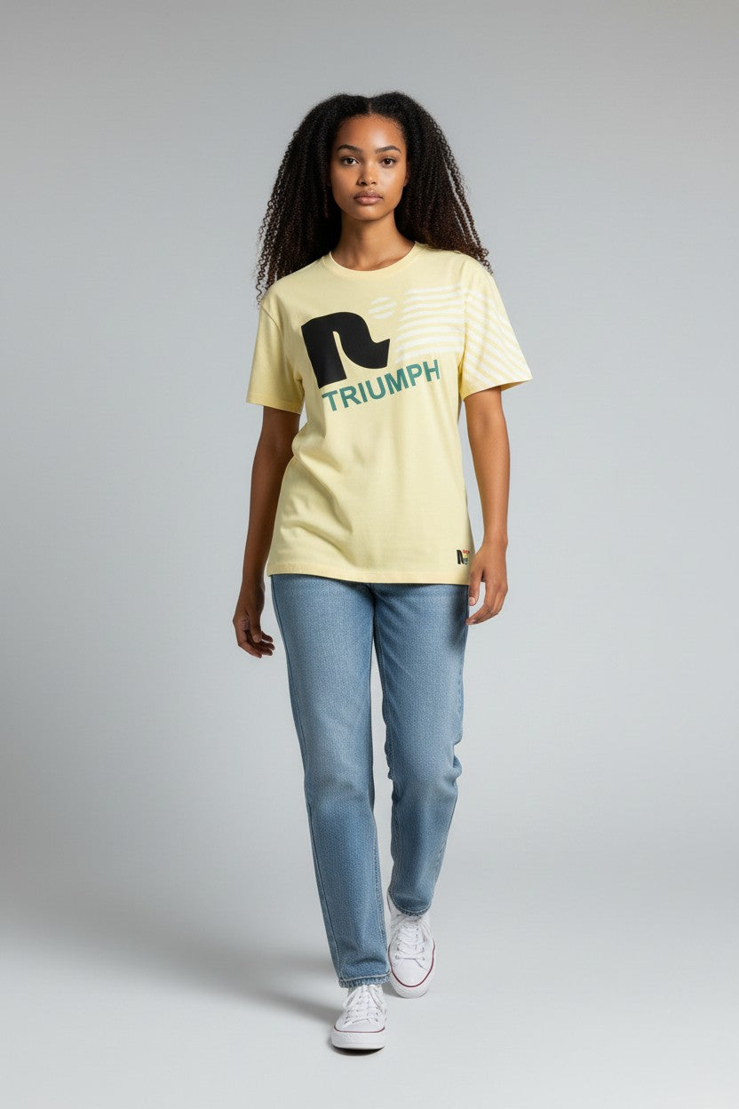 Yellow Triumph Logo Tee