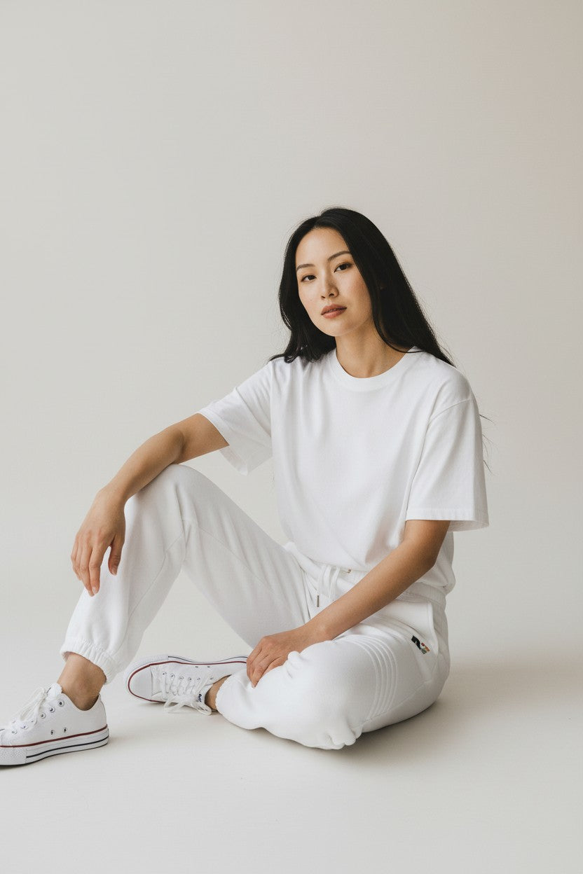 Rebel Yell Essential Jogger Crisp White