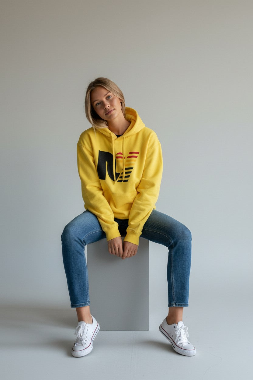 Rebel Yell Logo Hoodie – Yellow