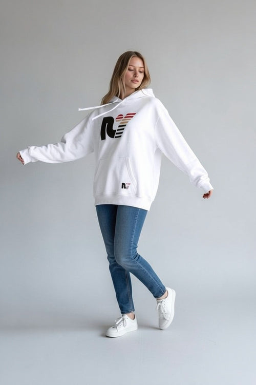 Rebel Yell Classic Logo Pullover Hoodie White