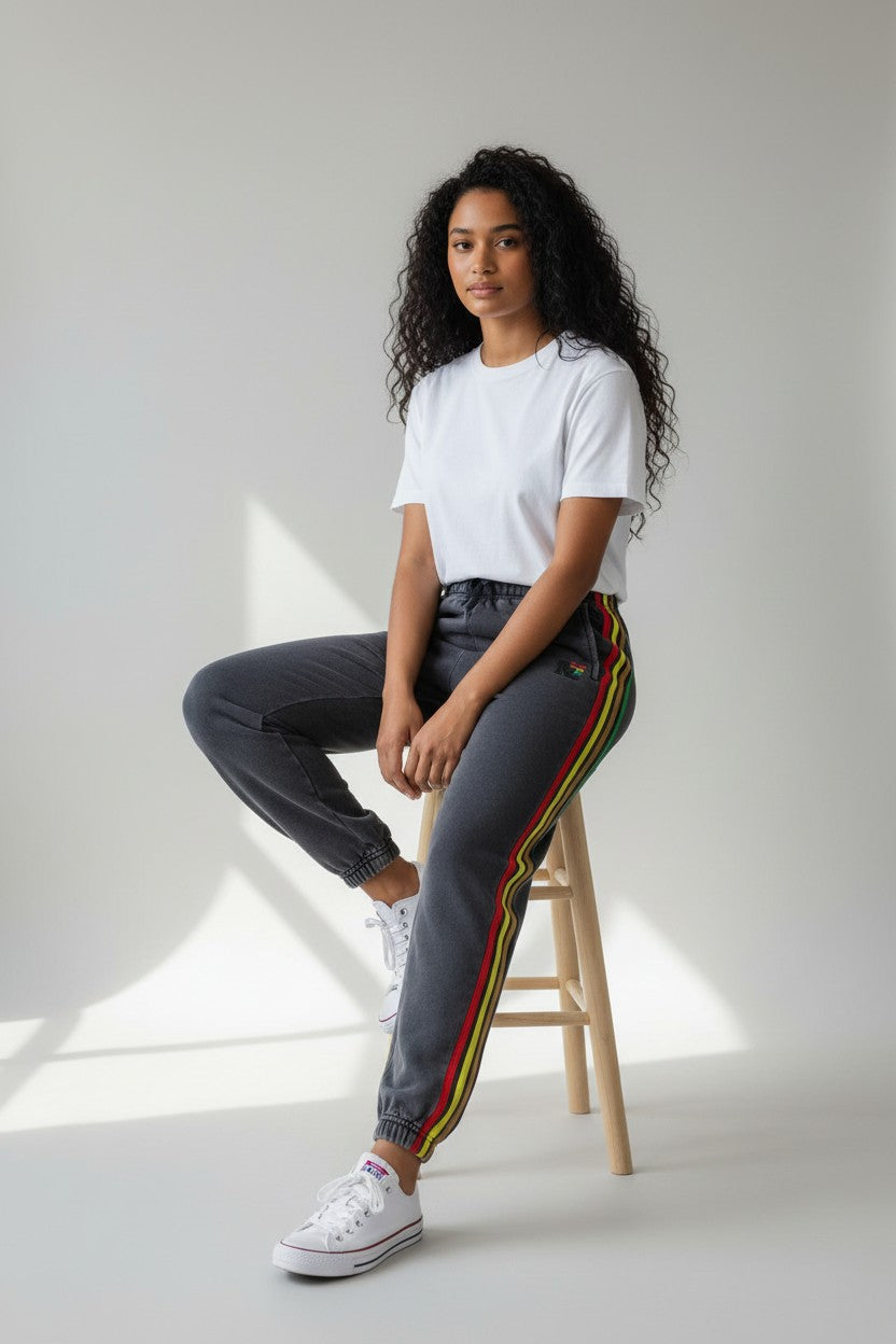 Rebel Yell Stripe Joggers Marine