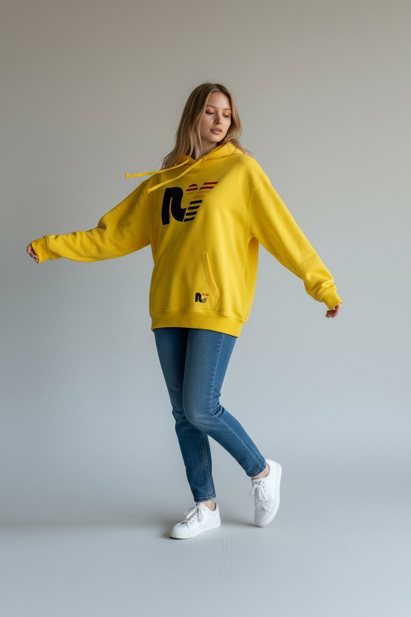 Rebel Yell Logo Hoodie – Yellow